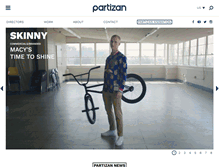 Tablet Screenshot of partizan.com
